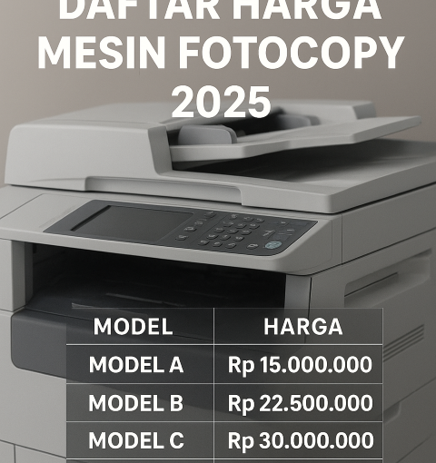 Daftar Harga Mesin Fotocopy 2025